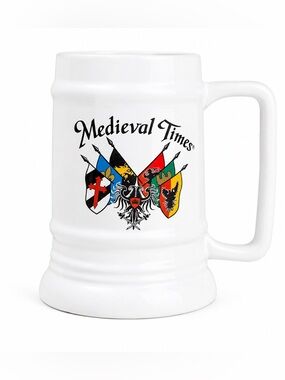 MEDIEVAL TIMES Oversized Ceramic Beer Stein Mug